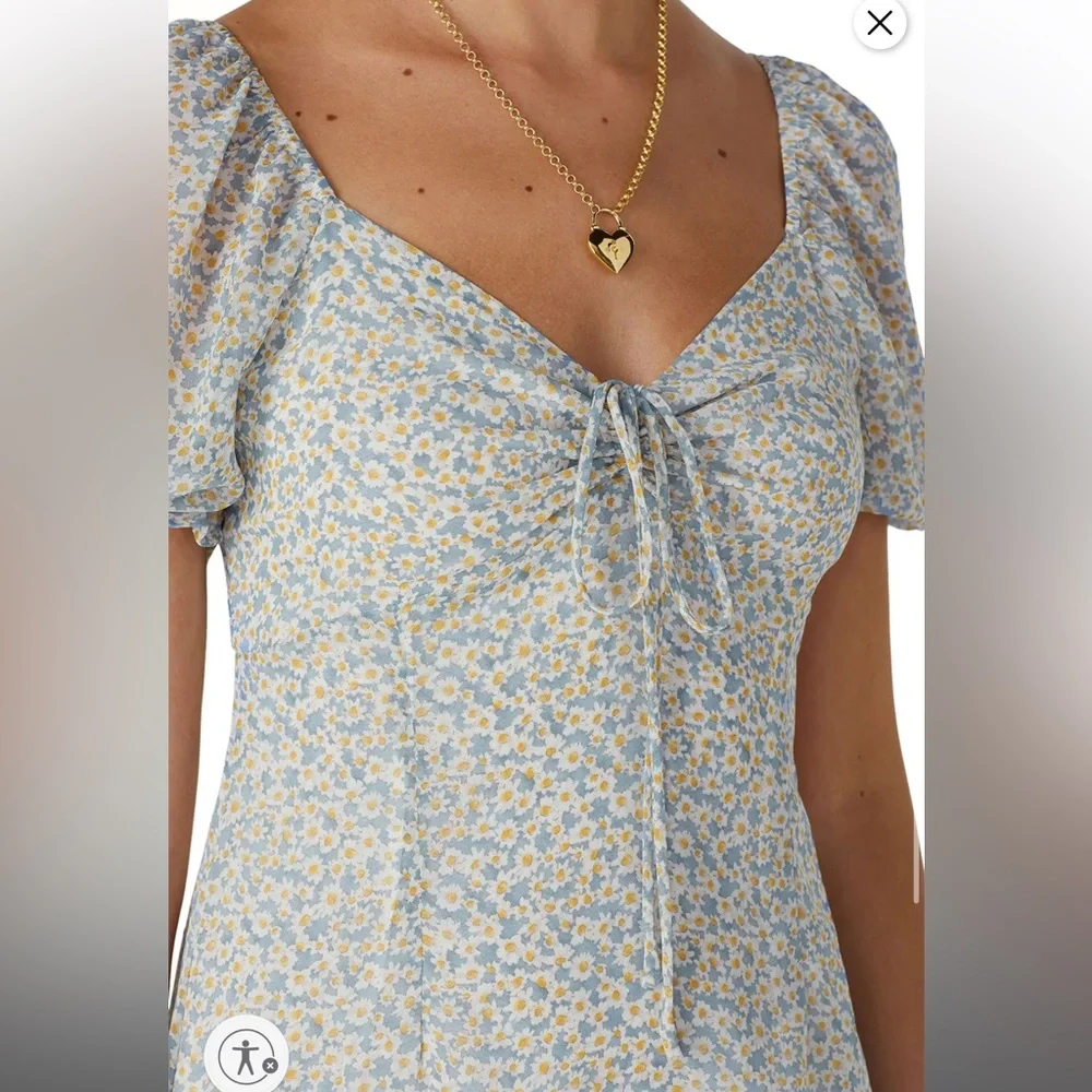 Louna Blue Daisy Dress, RTR - Picture 3 of 6